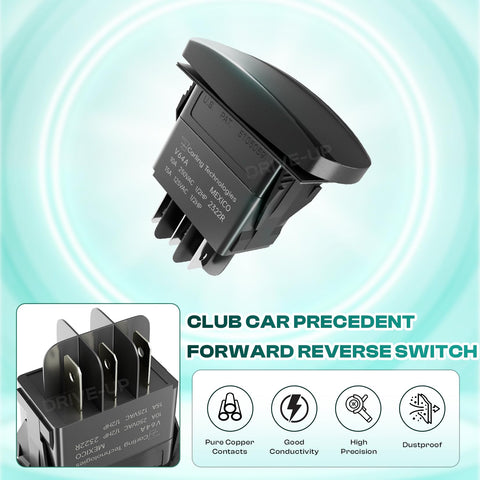 Close-up of Club Car Precedent Forward Reverse Switch and Housing Kit for Precedent Onward Tempo Electric Golf Carts OEM