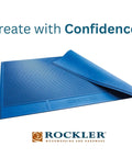 Silicone Glue Mat XL 23x30 Heat Resistant Craft Table Mat For Projects And Workbench, blue rollable nonstick surface displayed.
