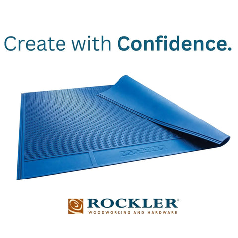 Silicone Glue Mat XL 23x30 Heat Resistant Craft Table Mat For Projects And Workbench, blue rollable nonstick surface displayed.