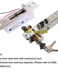 Heavy Duty Electric Strike Lock With Adjustable Mode For Fail Safe Or Fail Secure, 2200 Lb Jaw Strength, and keys