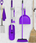 Sturdy Stainless Steel Mop Broom Wall Mount Organizer Rack With Four Gripper Positions And Hooks Heavy Duty Perfect Laundry Room