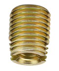 Top Pick Heavy Duty 20Pcs Carbon Steel Self Tapping Thread Inserts Yellow Zinc Plated close-up view showing detailed threads and finish.