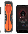 500 Ft Bluetooth Wireless Meat Thermometer That Is 100 Percent Wire Free Monitor Grillin And Smoking Temps From Anywhere with mobile app display