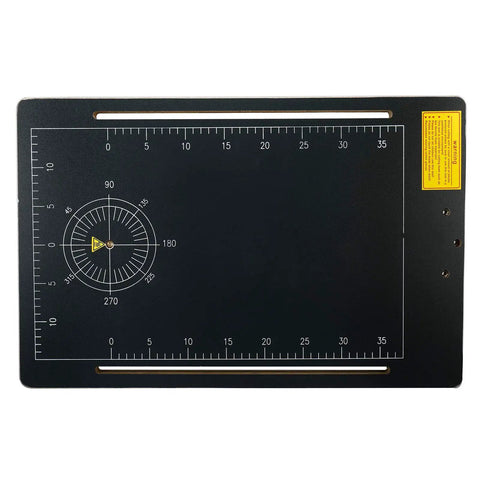 Tabletop Hot Wire Foam Cutter 110V 30W For Styrofoam And Craft Materials base with ruler and protractor scale.