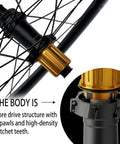 Core drive hub of Carbon Road Wheelset 700c Disc Brake 50mm Depth 28mm Width Deep Section Aero Racing Wheels Tubeless Ready