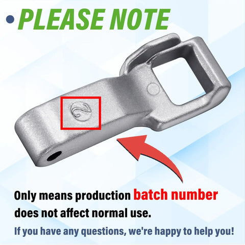 Door Lock Strike Replacement For LG And Kenmore Elite Front Load Washers Compatible With WM3050CW WM3600HVA WM3770HVA WM3170CW MFG63099101 Keeps Door Shut During Wash Cycle Easy DIY Washer Repair Part. Gray plastic washer door strike with batch mark shown