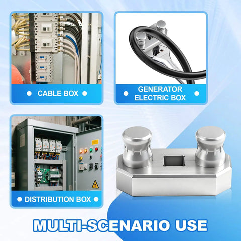 Heavy Duty 3 Piece Cable Bending Tool Set Compatible With Half Inch Drive Ratchet Aviation Aluminum in multi-scenario use.