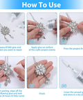 Instruction steps using Ultra Versatile B-7000 Industrial Strength Glue For Rhinestones And Crafts, Heavy Duty Adhesive for jewelry repair