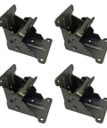 Beefy Heavy Duty Four Piece Collapsible Support Frame With Self Locking Hinges Leg Fittings And Corner Braces For Folding Workbenches And Door Hinges Built For Strong Support And Smooth Quiet Operation, showing metal frame components