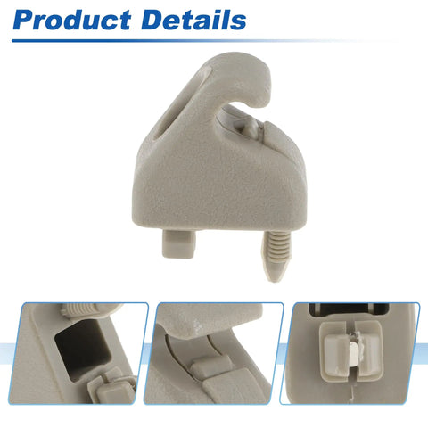 Toyota Sun Visor Clip Replacement For 4Runner 2003 2009 Tundra 2000 2006 Hilux Surf 2003 2009 And Lexus GX470 Beige OE Style 7434834010B3