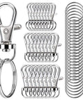 Hella Durable Zinc Alloy Swivel Snap Hooks With Heavy Duty Key Rings And Lobster Claw Clasps In Sweet Assorted Sizes.