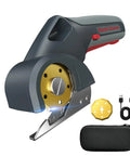 Cordless 4V Cutting Tool For Cardboard Fabric Leather And Carpet With 2000mAh Battery And Two Titanium Blades