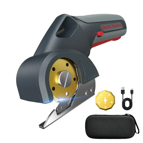 Cordless 4V Cutting Tool For Cardboard Fabric Leather And Carpet With 2000mAh Battery And Two Titanium Blades