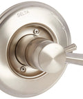 Linden 17 Series Dual Function Shower Valve Trim Kit With Pressure Balance Handle And Temperature Dial In Stainless Finish