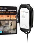64 Amp EV Charger HCS 80 Hardwired 240V 15.4kW Power With Rugged J1772 Connector 25 Ft Cable Safety Certified 5 Year Warranty