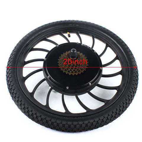 Beefy 1000W 48V Front Or Rear Hub Motor Wheel For 20 Inch Electric Bicycle Disc Brake 6 Hole Tail Wheel Aluminum Alloy Build