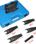 Ball Joint Separator Kit Built Tough For BMW E38 E39 E52 E60 E61 E70 E83 E90 E91 E92 R50 R52 R53 RR1 RR2 X5 Mercedes W211 W219 W220 W230 Porsche 996 Carrera Audi A4 A6 Land Rover Lower Suspension Tools Heavy Duty, 16cm steel set in blue case