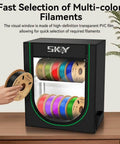Durable Filament Storage Box And Rack For 3D Printing Filaments Dustproof And Waterproof Enclosure Lets You Stash 10 Rolls With Ease