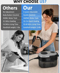 Quick 15 Second Heat Up Handheld Steam Cleaner With High Pressure For Deep Cleaning Grease And Grout Stains Without Harsh Chemicals Compact Portable Design on kitchen counter.