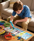Child using 15 Color 1.75Mm 3D Pen Filament Refills Set, 240 Feet Total, Compatible With SCRIB3D P1/ADV And MYNT3D Basic, Super, Pro