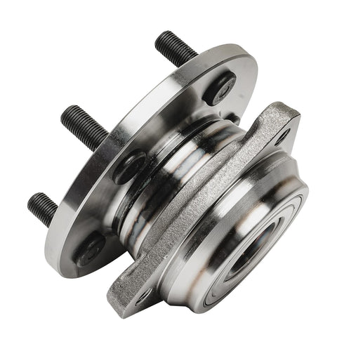 Close-up of a front wheel bearing hub assembly for Jeep vehicles, suitable for off-road use, showing metal construction and bearings.