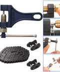 525 X Ring Chain With Chain Breaker Kit, 110 Links With Master Link, hardened steel, quad riveted pins, for street bikes and ATVs.