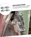 Superior Butt Welding Jigs For Sheet Metal And Auto Body Work Includes Eight Heavy Tack Welding Clamps on curved metal panels.