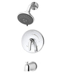 Elm Tub And Shower Trim With 5-Mode Showerhead And Diverter, Single Handle, Chrome Finish, 1.5 GPM, ADA Lever, 262BODY compatible