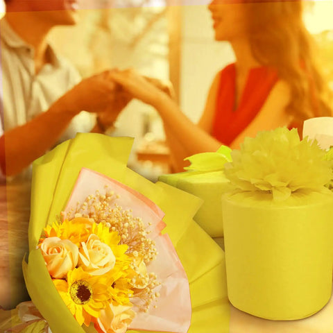 Bright Yellow Tissue Paper Sheets 20 By 14 Inches Pack of 100 For Gift Bags Wrapping Paper DIY Crafts Party Decor Birthday Baby Shower Festivals and Holidays used to wrap bouquet and gifts