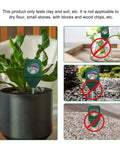 Single Probe Soil PH Meter for Garden and Lawn Care in a plant pot, showing plug-and-read feature for moist soil.