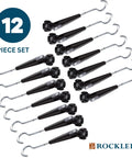 12-pack of 360 Degree Universal Painting Rack With No-Fuss Removable Hooks for cabinet drying and 35mm hinges use.