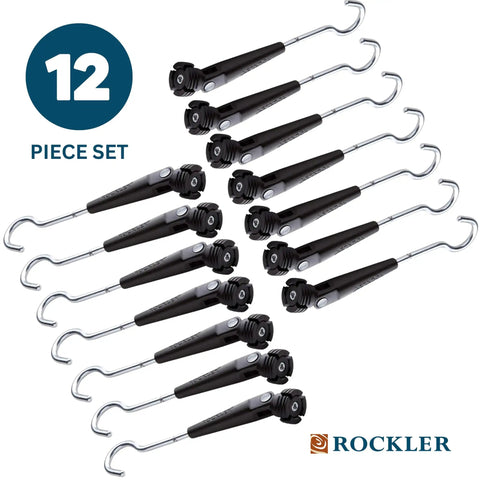 12-pack of 360 Degree Universal Painting Rack With No-Fuss Removable Hooks for cabinet drying and 35mm hinges use.