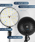 Super Bright 2000 Lumen Magnetic Work Light With 12 Inch 360 Degree Flexible Gooseneck, showing 60 pcs LED beads and lampshade.