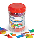 Translucent Geometric Shapes For Light Table Play Hands On Math Manipulatives For Kindergarten And Early Learners Pattern Blocks displayed.