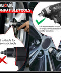 Impact wrench tool for 22 Piece Wheel Lock Nut Key Kit For VW Volkswagen Cars Anti Theft Lug Nut Socket Set operation