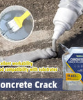 Heavy Duty Concrete Crack Filler Featuring Snap Tight Grip Annular Gap Seal for grounding rods being applied with precision brush.