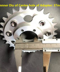 Disc Brake Rotor Adapter And 28T Sprocket For Gas Powered Bicycle Fits 48cc 66cc 80cc Motorized Bicycles With A6061 Aluminum Body