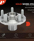 Front Wheel Bearing And Hub Kit For Chrysler PT Cruiser 2002 2010 Neon 2002 2005 And Dodge Neon SX 2.0 2003 2005 Front Left Or Right Driver Or Passenger Side shown with 5-lug design and anti-corrosion coating.