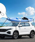 Ratchet Tie Down Straps Six Millimeter Nylon Rope Four Pack Twelve Foot Each Adjustable Hangers For Kayak Truck Tent And Cargo Hauling Durable Alloy Gears With Galvanized Buckles For Heavy Duty Use securing kayak on car roof