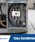 Installation view of 1 Pole 30A 24V AC Coil Definite Purpose Contactor in HVAC condenser panel.