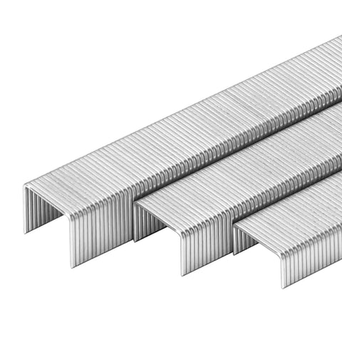 Assorted Jt21 Fine Wire Staples For Staple Gun Galvanized Upholstery Nails in various sizes showing 1/4 to 3/8 inch profiles.