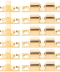 Brass Ball Catch Set For Cabinet Doors With Screws 6 Pack Easy Installation Hidden Door Latch Hardware display