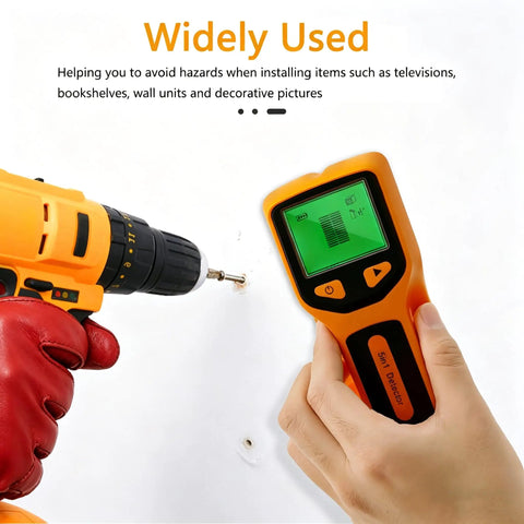 Zero Guesswork Dead Accurate Five In One Stud Finder Wall Scanner With Advanced Smart Chip And HD LCD Display For Foolproof Wood Metal Pipe Live Wire Scanning Behind Drywall Ceilings And Floors