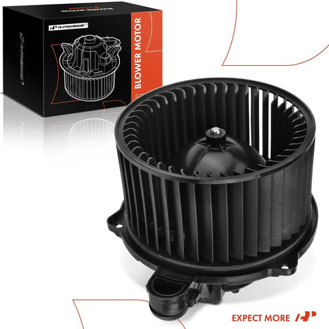 Front Hvac Heater Blower Motor With Fan Cage Fits Chevrolet Bolt Ev And Euv 2017 To 2023 Run Smooth Oem Style Heating Assembly close-up with fan blades
