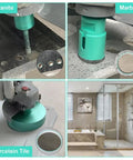 Cool Diamond Tile Hole Saw Kit With 6 Pieces Featuring Universal M14 Thread For Your Angle Grinder And Premium Vacuum Brazed Tech For Super Clean Cuts drilling granite, marble, porcelain tile in bathroom