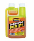 TSI Supercool TD8 Total Dye bottle, 8 oz, neon yellow-green plastic with two white caps