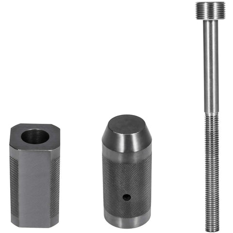 Pro Grade Injector Sleeve Cup Remover and Installer Kit for Caterpillar CAT Engines 3406E heavy duty steel pieces on white background