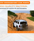 SUV driving on a rugged, sandy terrain showcasing durable off-road performance of auto parts.