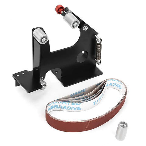 Heavy Duty Angle Grinder Belt Sander Adapter With M14 Spindle and Quick Swap 540 x 30 mm sanding belt kit for polishing.