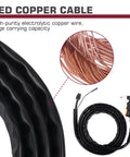 Cutaway of PT31 Plasma Cutter Torch 13ft High Frequency Cutting Torch For Cut-45 Cut-50 CT-312, red copper wire detail